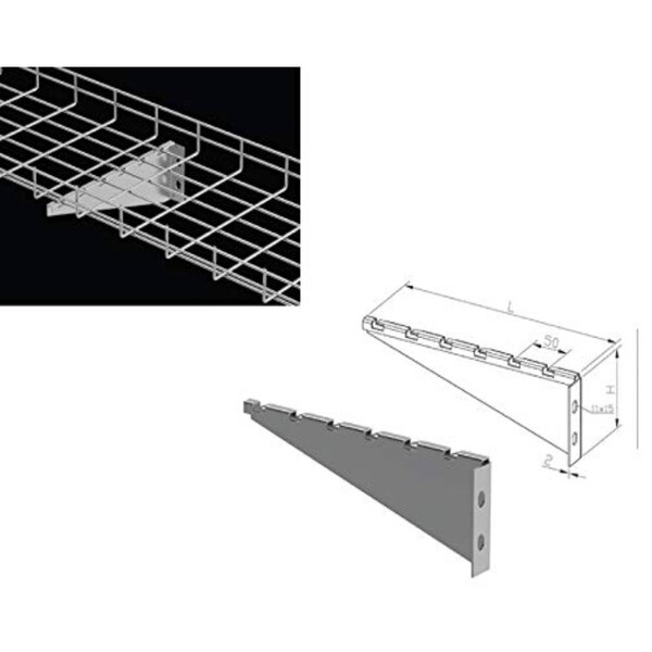 Kable Kontrol 4'' V Wall Bracket KK-8600012 - main